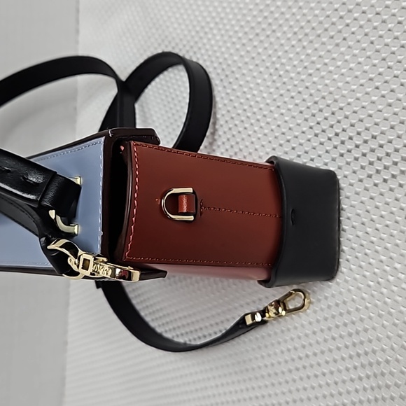 MANU ATELIER MINIBAG CALF LEATHER BLACK/ BLUE/ PINK - Picture 5 of 8